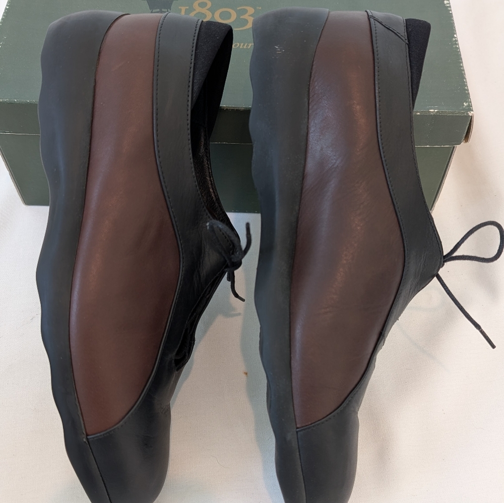 1803 black/brown leather shoes